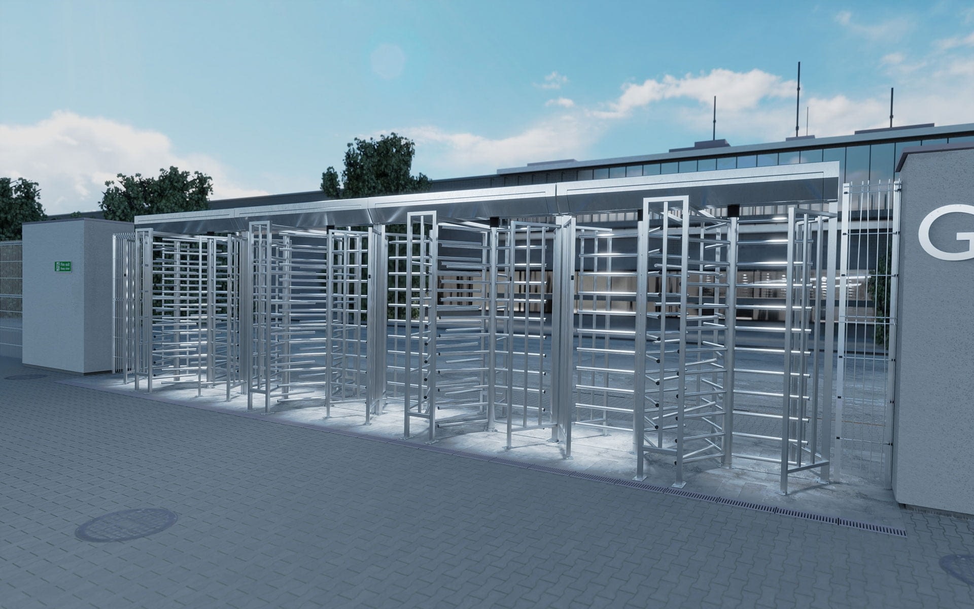full height turnstile MA3-2-3 gastop